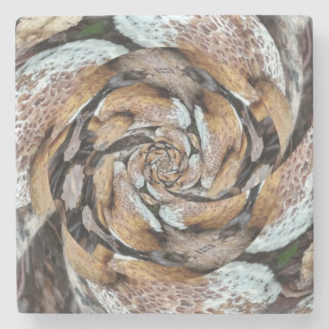 Posavasos De Piedra Monstruo Rosa hongo (Anverso)
