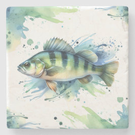 Posavasos De Piedra Monstruo - Serie acuarela: Percha