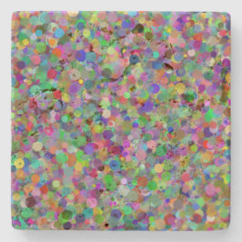 Posavasos De Piedra Monstruo Travertine De Punto Aleatorio