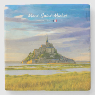 Posavasos De Piedra Mont-Saint-Michel, Francia - Abadía Medieval
