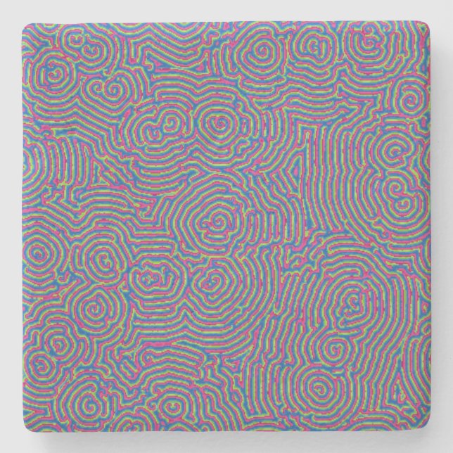 Posavasos De Piedra Montaña de caliza de Whorls (Anverso)