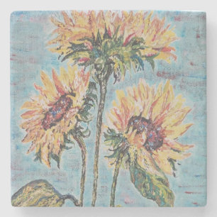 Posavasos De Piedra Montaña de girasol 