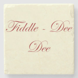 Posavasos De Piedra montaña de la cita de Fiddle dee de GWTW