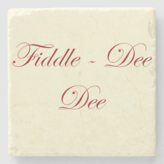 Posavasos De Piedra montaña de la cita de Fiddle dee de GWTW