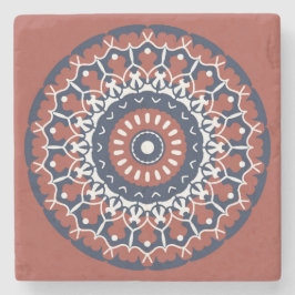 Posavasos De Piedra Montaña de piedra Mandala Design