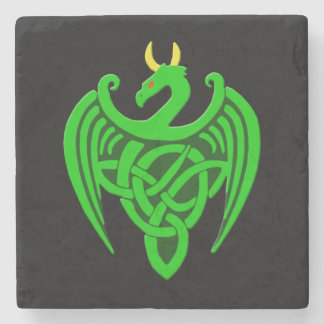 Posavasos De Piedra Montaña Dragónica Celular Verde