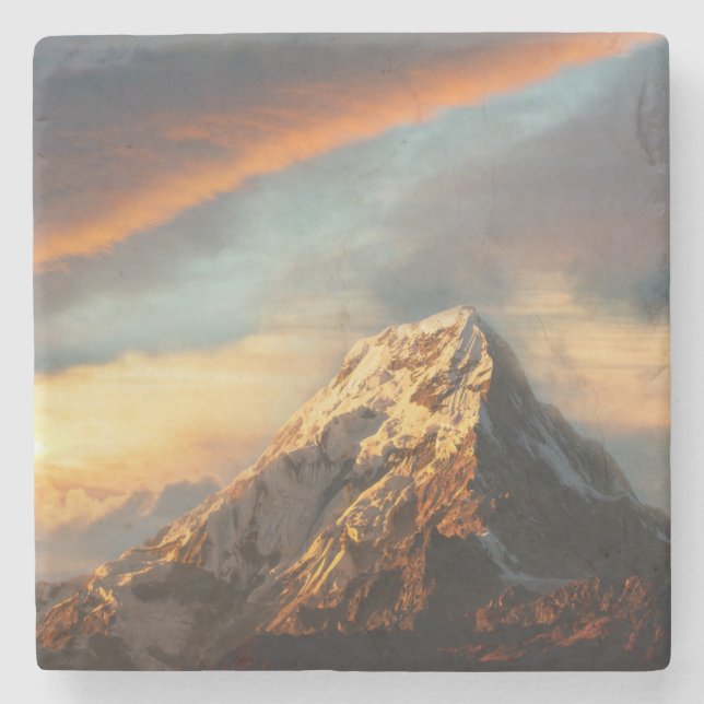 Posavasos De Piedra Montaña Majestic (Anverso)