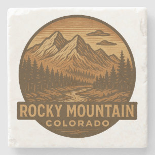 Posavasos De Piedra Montaña Roca (Montaña Rocosa)