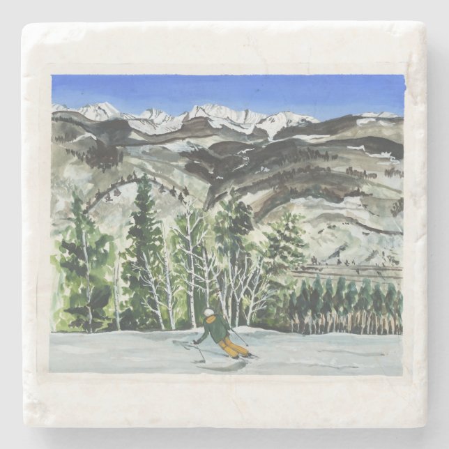 Posavasos De Piedra montaña rusa (Anverso)