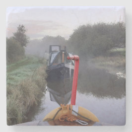 Posavasos De Piedra montaña rusa con tema de canal