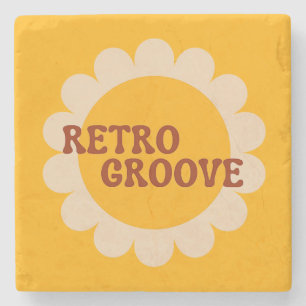 Posavasos De Piedra Montaña Rusa de Piedra Retro Groove