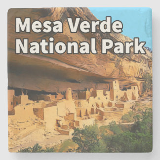 Posavasos De Piedra Montaña rusa del parque nacional Mesa Verde