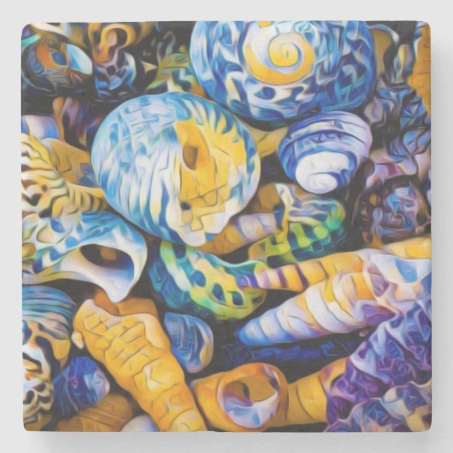 Posavasos De Piedra Montaña rusa "Diversity" (Anverso)