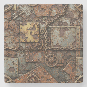 Posavasos De Piedra Montaña Rusa Steampunk