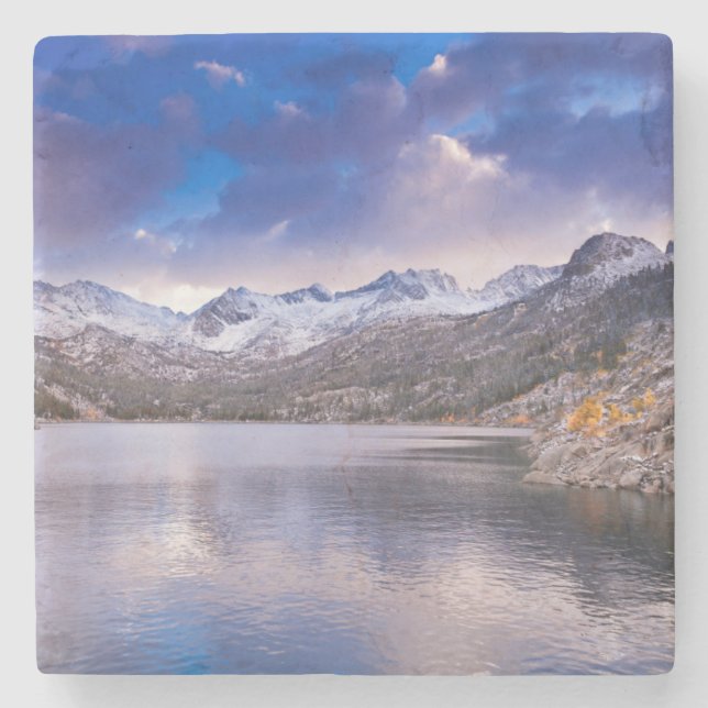 Posavasos De Piedra Montañas Sierra Nevada, Otoño, CA (Anverso)