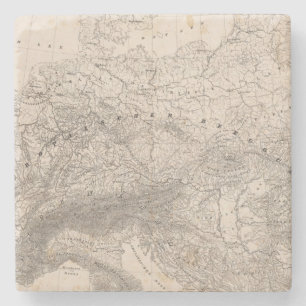 Posavasos De Piedra Montañas y ríos de Europa