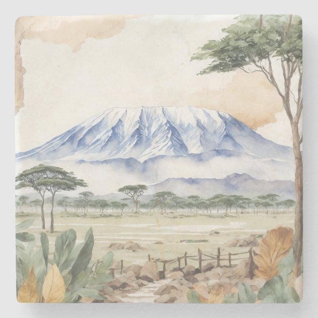 Posavasos De Piedra Monte Kilimanjaro (Anverso)