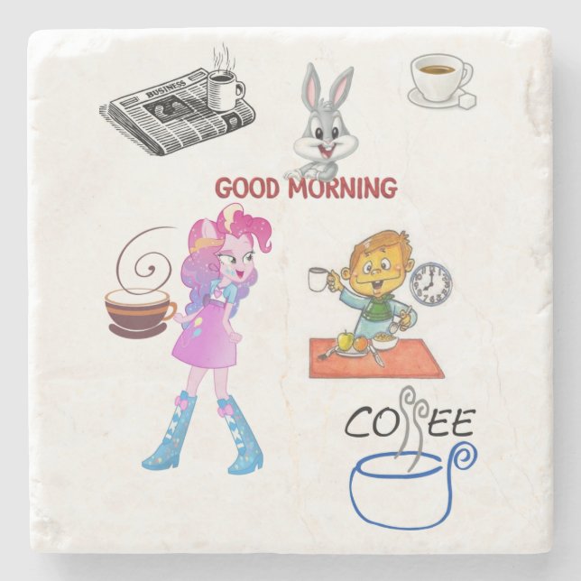 Posavasos De Piedra Montura de piedra de Marble (Anverso)