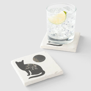 Posavasos De Piedra Moon sombría