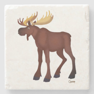 Posavasos De Piedra Moose - Monstruo de mármol