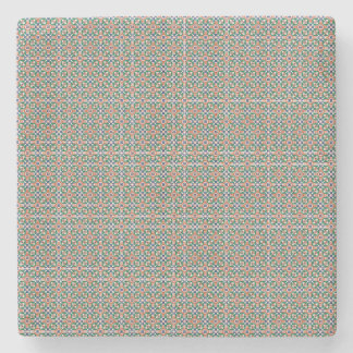 Posavasos De Piedra Moroccan Zellige Pattern Geometric Coaster