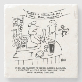 Posavasos De Piedra Morris Dancing en Pub. Baile Morris Tradicional