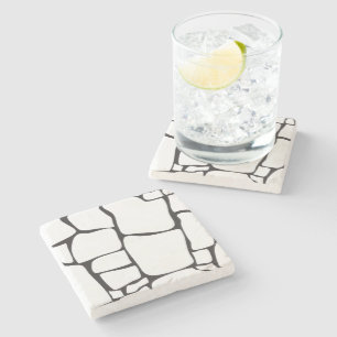 Posavasos De Piedra Mosaico de Piedra Abstracto Moderno Decorativo