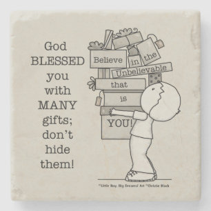 Posavasos De Piedra Mostrar tus regalos