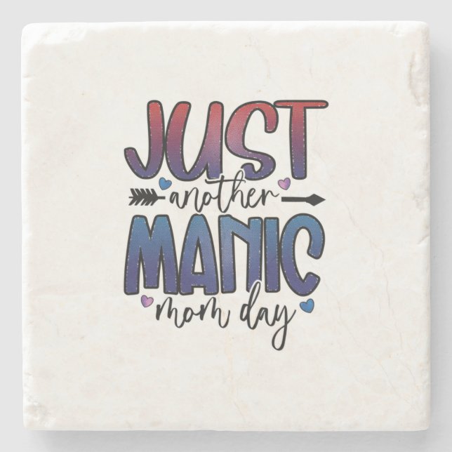 Posavasos De Piedra Mother Gift Just Another Mom Day (Anverso)