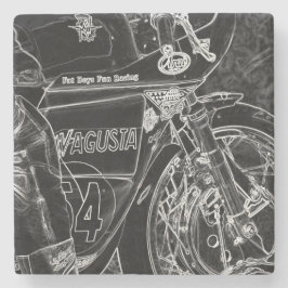 Posavasos De Piedra Motocicleta 1 coasterca