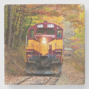 Posavasos De Piedra Motor clásico de tren diesel
