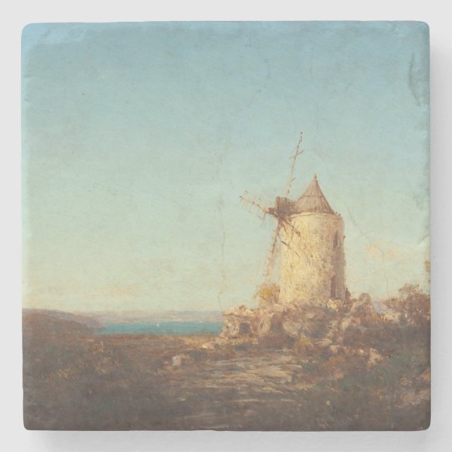 Posavasos De Piedra Moulin De Saint-Miter, Près De Martigues (Anverso)