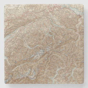 Posavasos De Piedra Muere Schweiz, mapa del atlas de Suiza