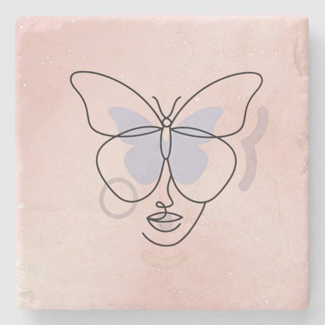 Posavasos De Piedra Mujer (Anverso)