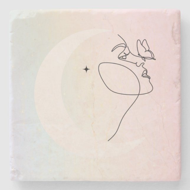 Posavasos De Piedra Mujer (Anverso)