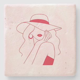 Posavasos De Piedra Mujer