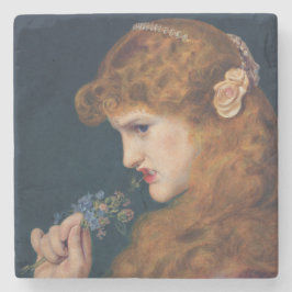 Posavasos De Piedra Mujer de cabello rojo feroz (Sombra de amor) (divo