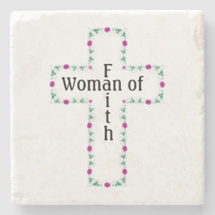 Posavasos De Piedra Mujer de fe