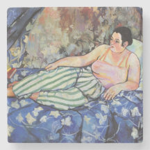 Mujer en la habitación azul (por Suzanne Valadon)