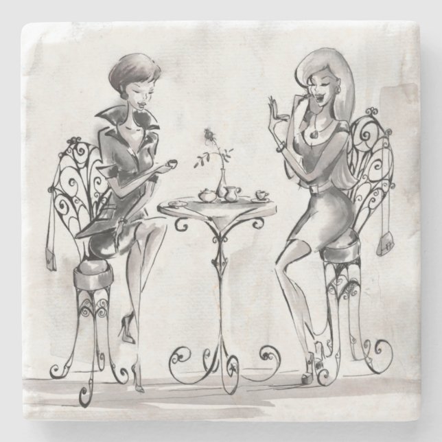 Posavasos De Piedra Mujeres (Anverso)