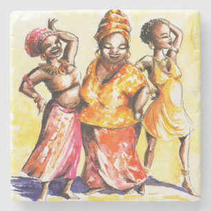 Posavasos De Piedra Mujeres del baile