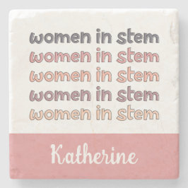 Posavasos De Piedra Mujeres personalizados en regalos Stem Steminist