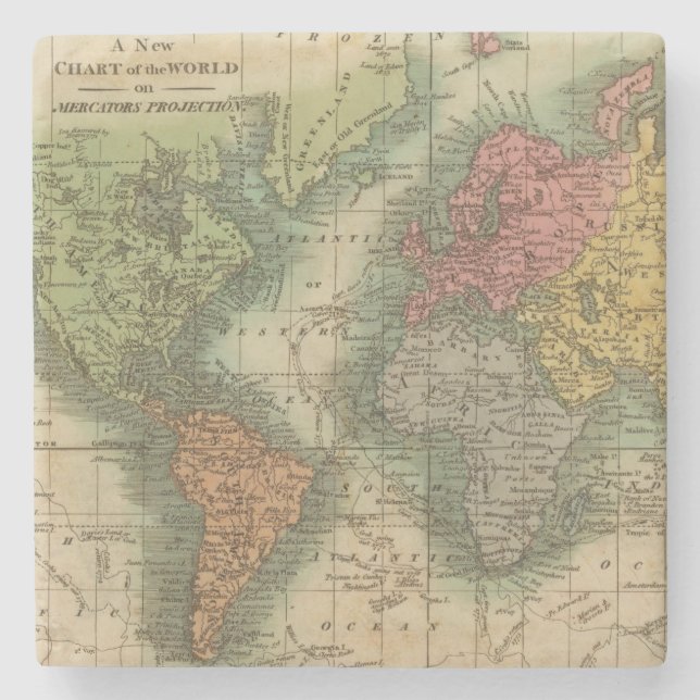 Posavasos De Piedra Mundo 4 (Anverso)