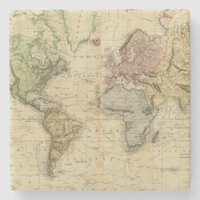 Posavasos De Piedra Mundo 5 (Anverso)