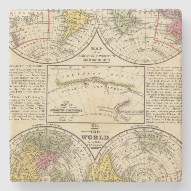 Posavasos De Piedra Mundo 7 (Anverso)