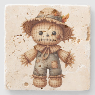 Posavasos De Piedra Muñeco de ganchillo lindo espantapájaros