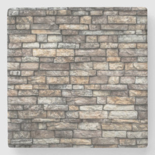 Posavasos De Piedra Muro de piedra gris