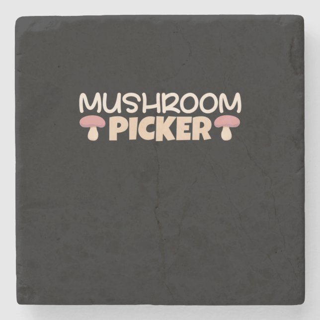 Posavasos De Piedra Mushroom Pickers (Anverso)