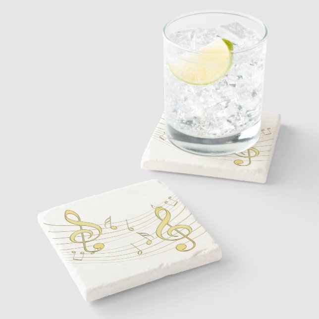 Posavasos De Piedra Música (Lateral)