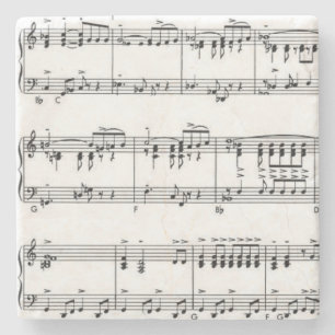 Posavasos De Piedra Música de hoja